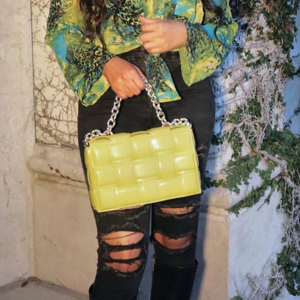 Kiwi Padded Crossbody Chain Bag - Picture 5 of 7
